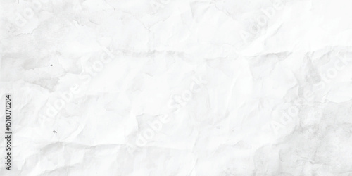 Vector white and gray crumpled paper texture background. Texture of white crumpled paper for background. background of an old crumpled sheet of paper, top view, paper texture