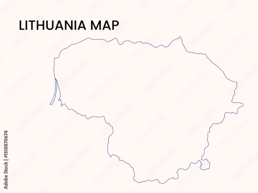 Map of Lithuania, Lithuania Map Vector Illustration. Map of Lithuania, Lithuania Map Vector Illustration.
