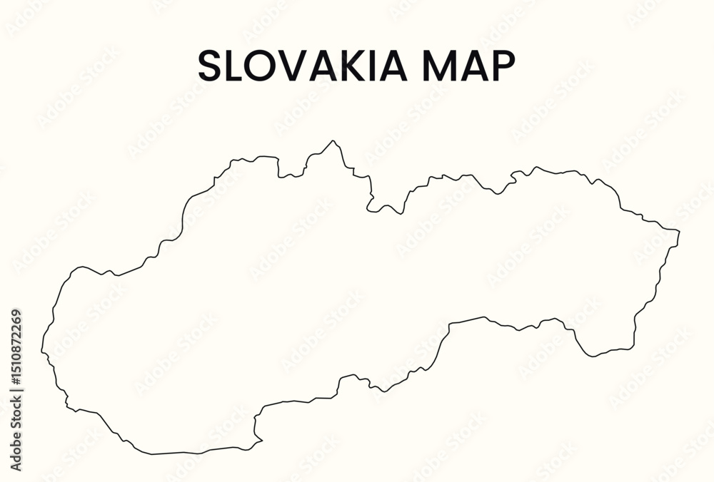 Map of Slovakia, Slovakia Map Vector Illustration. Map of Slovakia, Slovakia Map Vector Illustration.