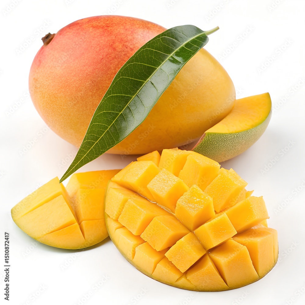 Fototapeta premium mango on white background