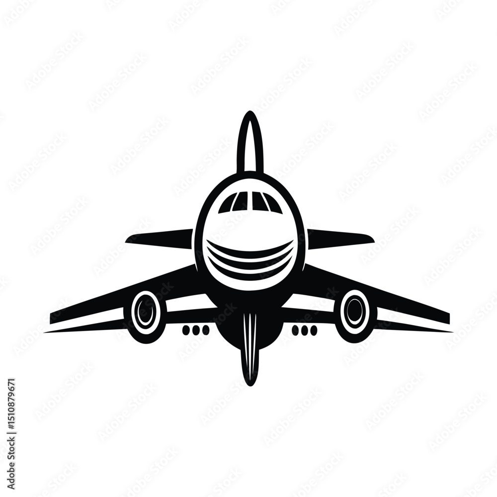airplane silhouette, airplane isolated on white background, Aeroplane vector icon aircraft isolated symbol shape airplane silhouette, airplane isolated on white background, Aeroplane vector icon aircraft isolated symbol shape