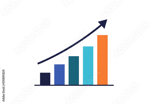 Free Download business graph with arrow - GFXLoad