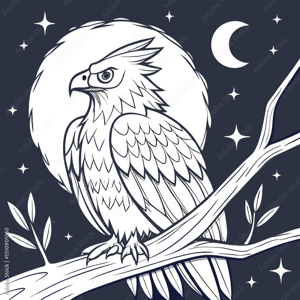 Obraz premium eagle icon illustration 