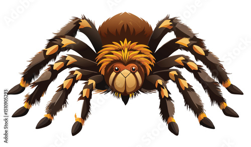 Cartoon tarantula spider illustration