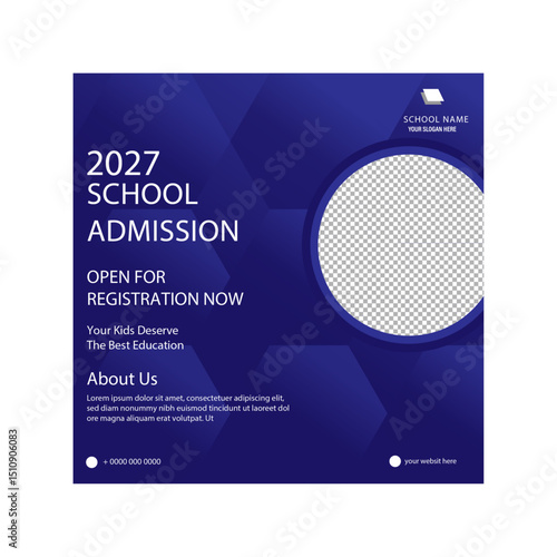 2027 school admission open registration now banner