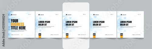 Modern Editable Business Carousel Template for Social Media – LinkedIn & Instagram Post Design.
