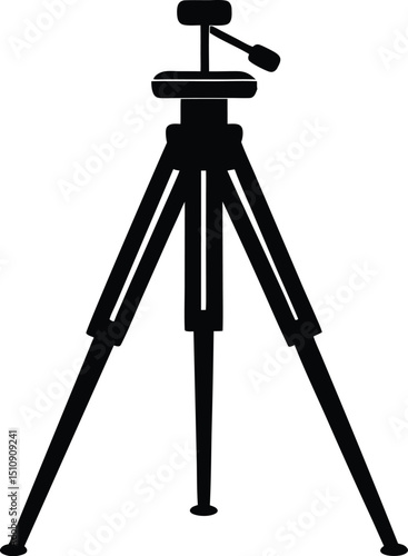  tripod silhouette, mounted camera, photo setup
