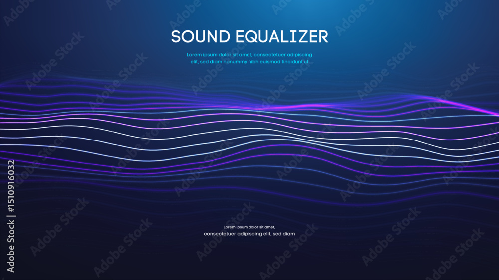 Sound equalizer wave abstract background. Music radio digital ai. Audio frequency voice beat effect. Technology pulse vector. Neon waveform spectrum of microphone. Energy motion line signal. Sound equalizer wave abstract background. Music radio digital ai. Audio frequency voice beat effect. Technology pulse vector. Neon waveform spectrum of microphone. Energy motion line signal.