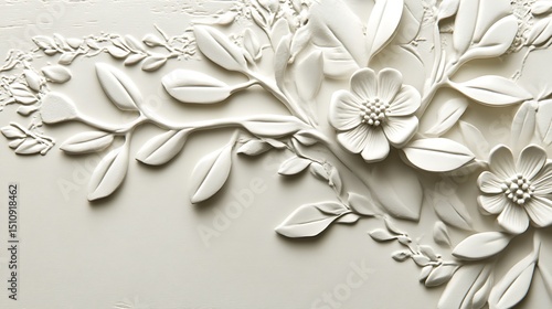 Ornate floral bas-relief (2)