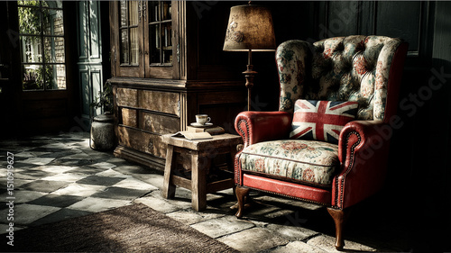 Cozy reading corner with stacked books and handmade embroidery details, creating a warm, artistic, and inspiring atmosphere for quiet moments.