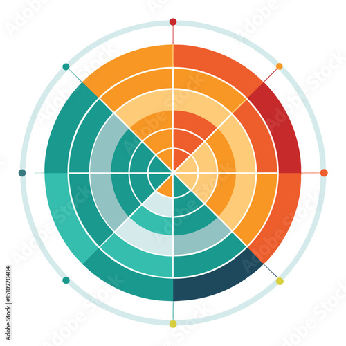 Clean modern radar chart on white background