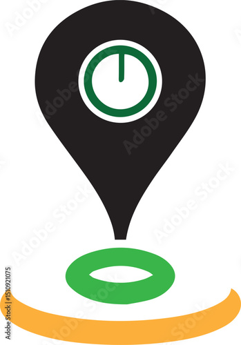 Location pin icon for maps and apps