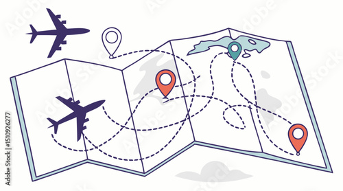 "International Flight Map: Air Travel Network Across Continents"