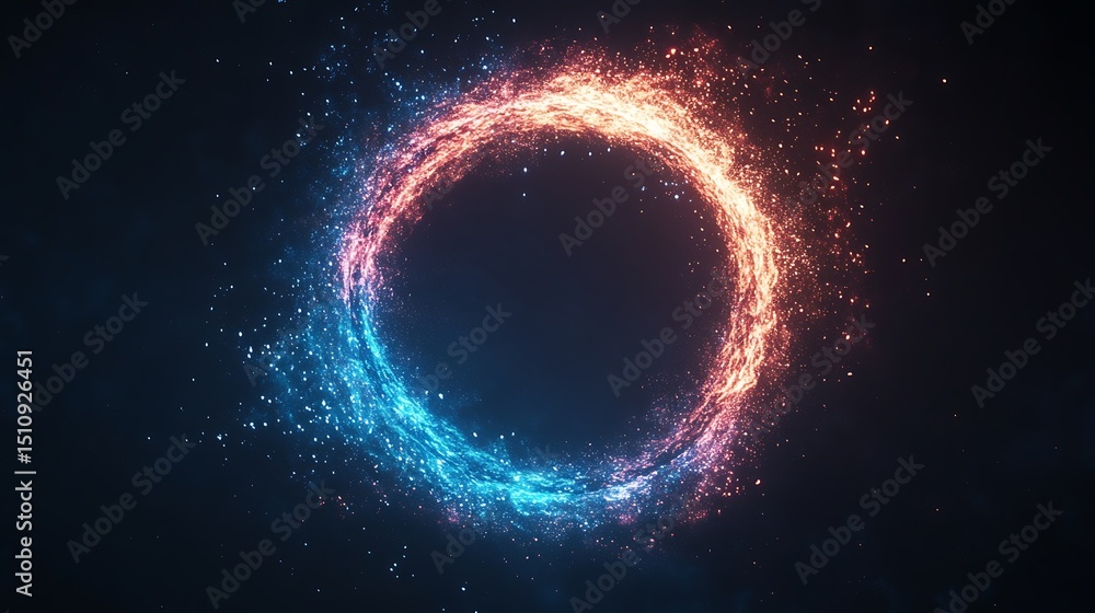 Obraz premium Abstract glowing ring (2)