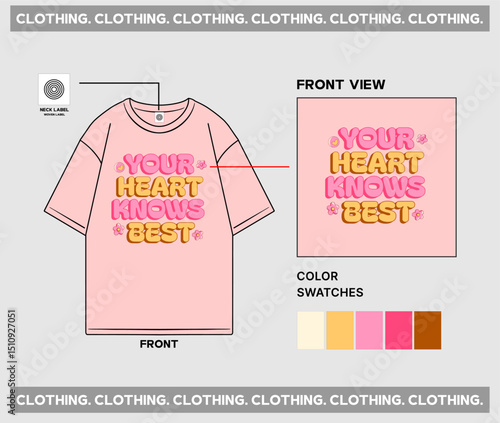Design T shirt oversize unisex 
