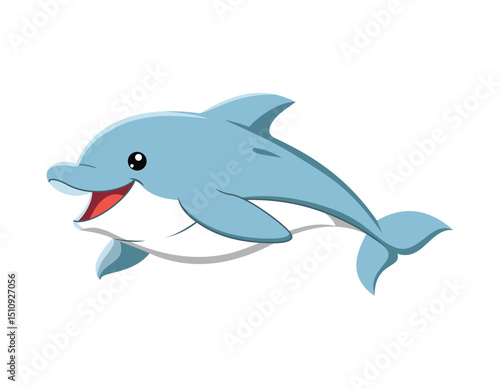 vector illustration of a dolphin