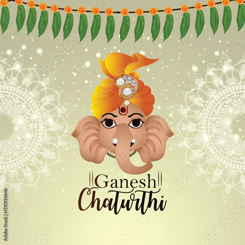 Ganesh chaturthi indian traditional festival background