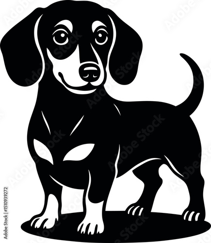 Dachshund Dog Vector EPS Design