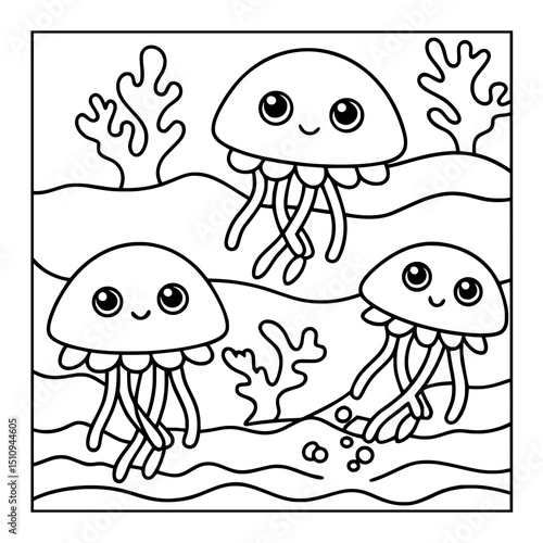 ocean animal cartoon coloring pages