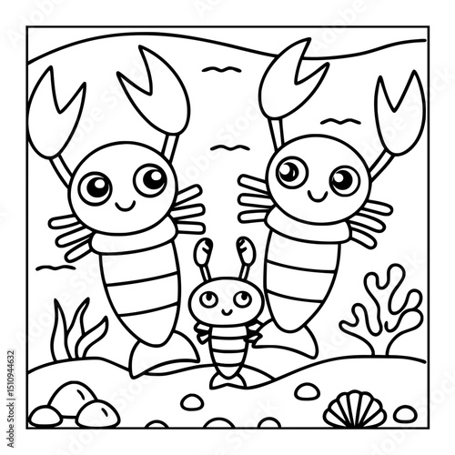 ocean animal cartoon coloring pages