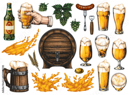 Varied beer menu with food options