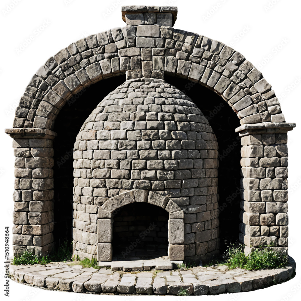 stone furnace isolated on transparent background stone furnace isolated on transparent background