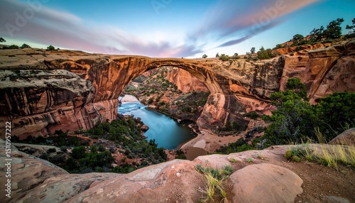 Flat lay of beauty products on marble background