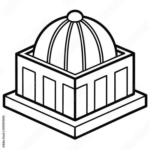 vector illustration of a bird cage