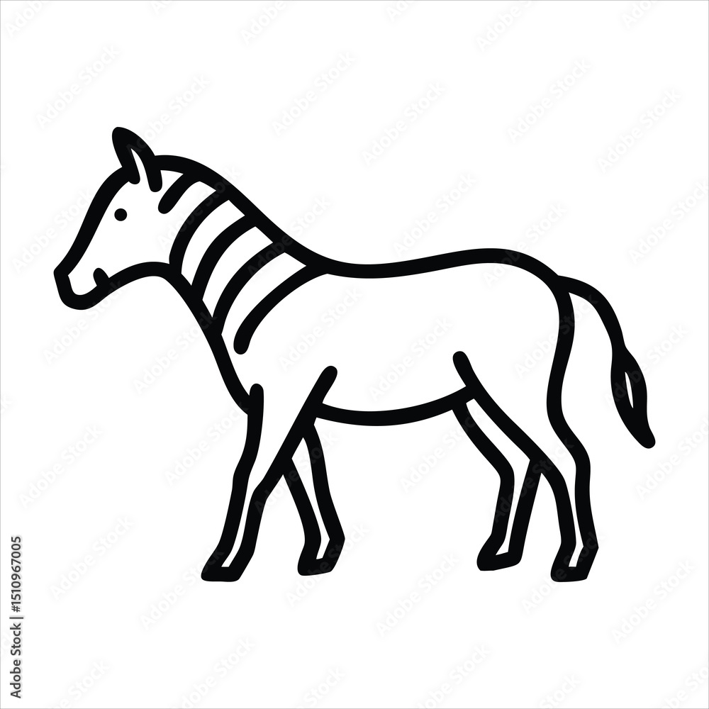 Fototapeta premium Zebra vector