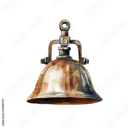 watercolor of Hotel Bell, vector high quality, isolated on a white background.