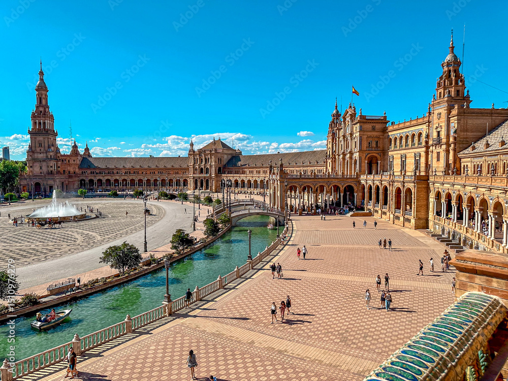 Fototapeta premium plaza de espana seville spain