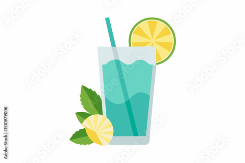 cocktail with lime