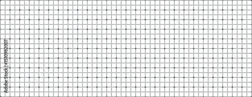 Abstract grid background with dots and crosses . Black grid for video effects. Simple square graphic template. Vector illustration