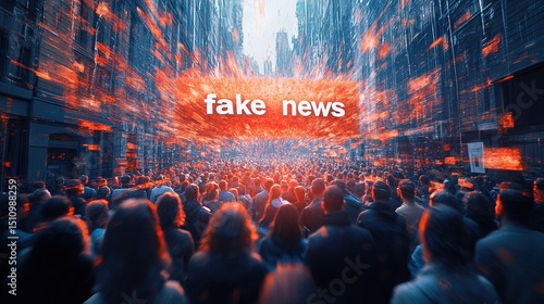 Crowd of people looking at flying 