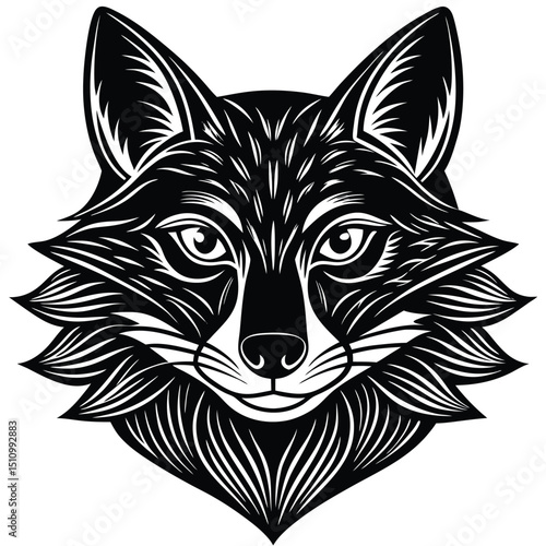 vector illustration of a fox
