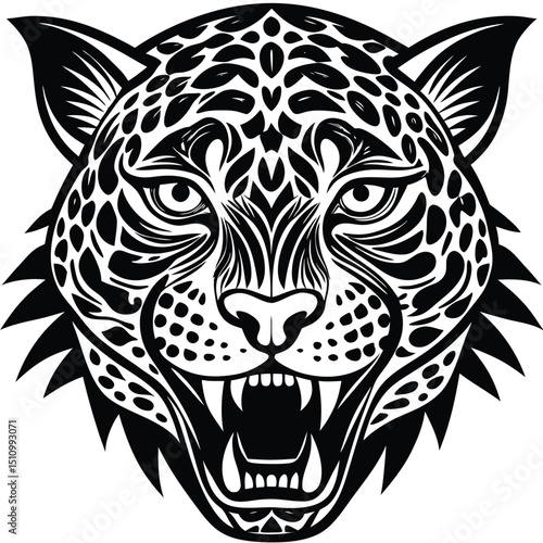 tribal wolf tribal tattoo