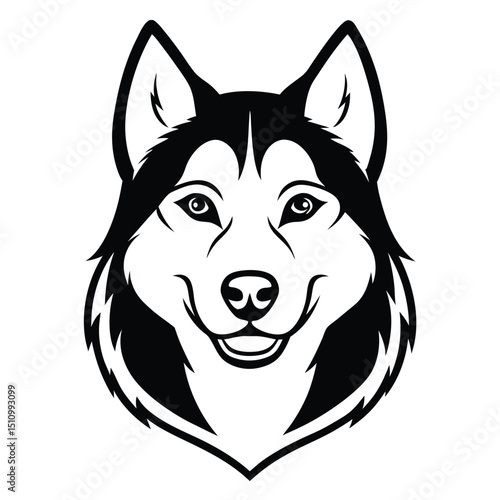 vector image of a dog
