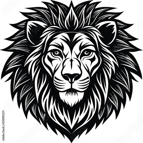 lion head vector illustration