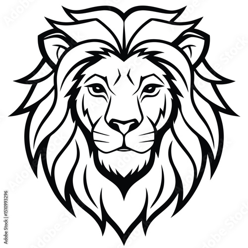 lion head vector