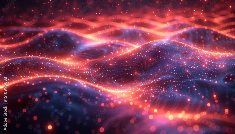 Fototapeta premium Sci-Fi Texture of a Digital World