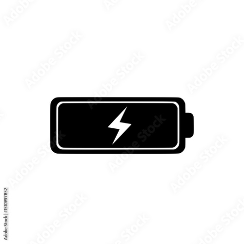 Battery charge energy power electric voltage technology cell level indicator full low sign symbol icon graphic