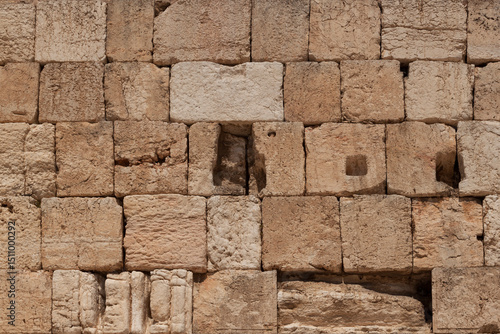 Holy place for prayer at the Wailing Wall