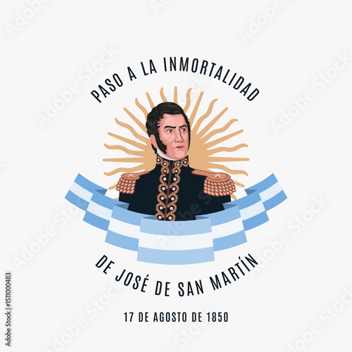 Post de San Martin. paso a la inmortalidad del general José de San Martín. 17 de Agosto de 1850