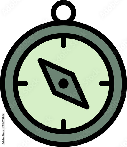 Compass pointing north offering guidance and direction in navigation, symbolizing exploration and adventure with a vintage feel.