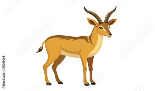 Illustration of a male impala antelope