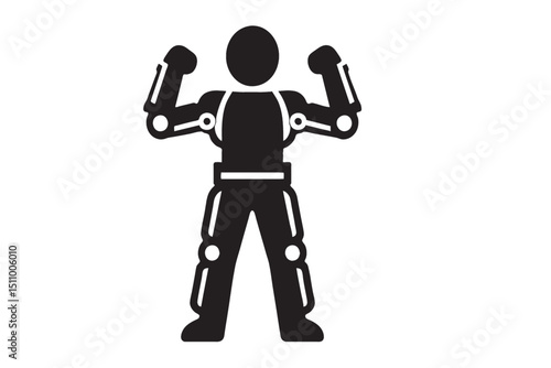 Futuristic Robotic Exoskeleton Suit Enhancing Human Strength and Mobility Technology