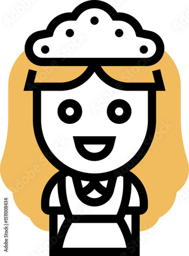 housekeeping  illustration on a white background   