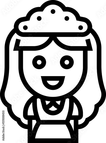 housekeeping illustration on a white background   