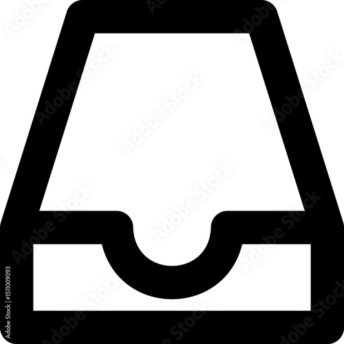 inbox illustration on a white background    