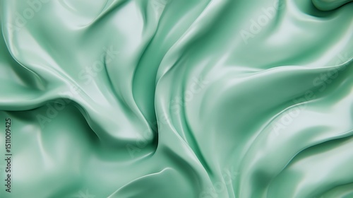 Wallpaper Mural Mint green silk drapes Torontodigital.ca